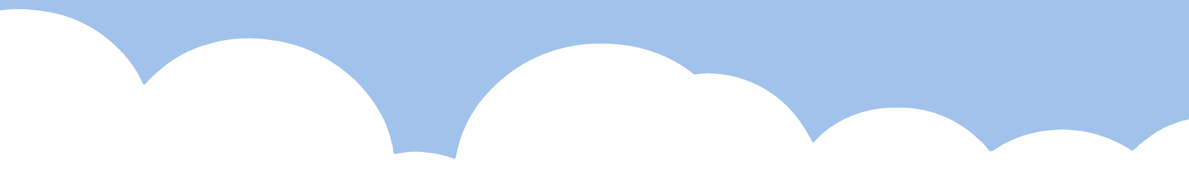 white cloud on blue background