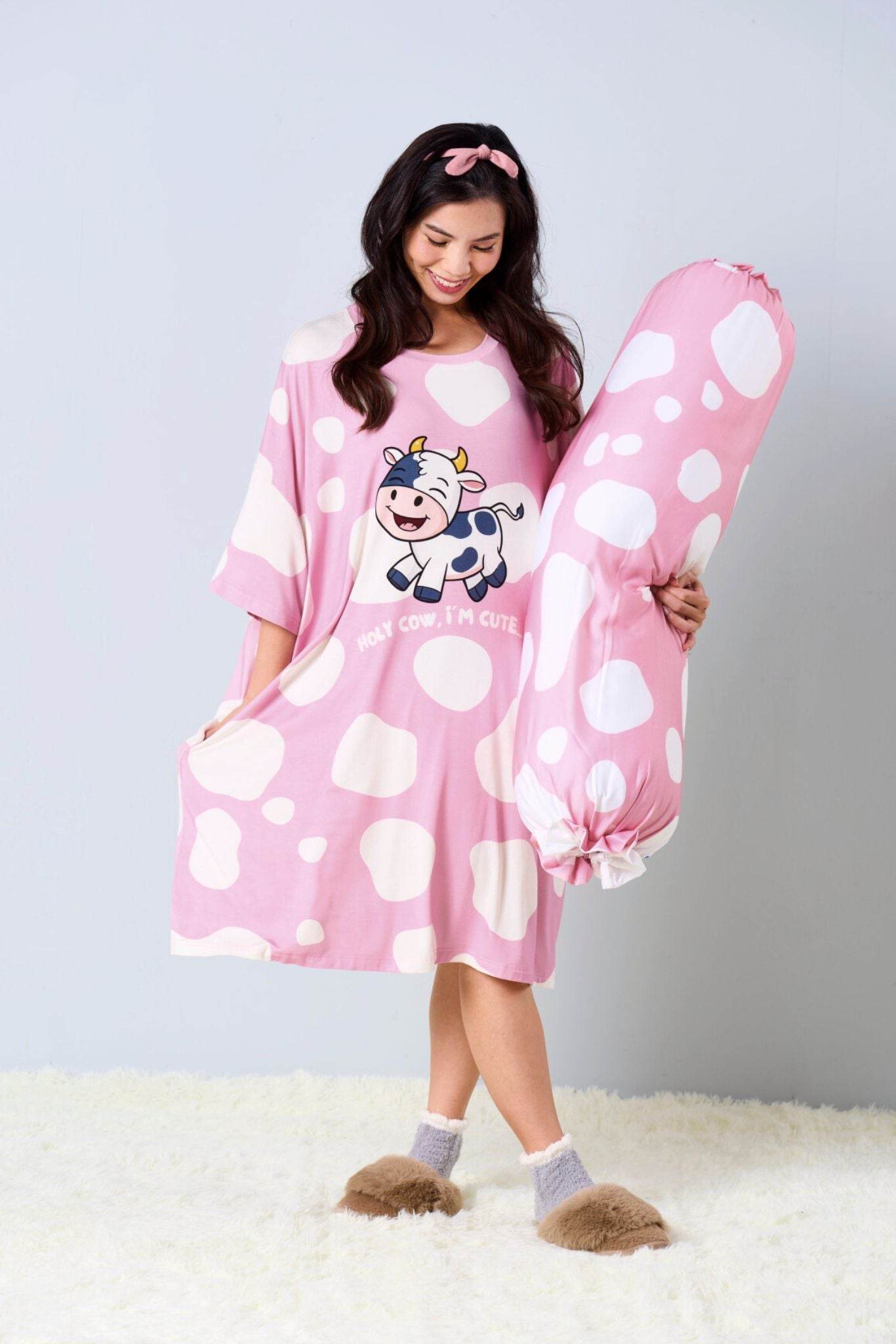 Cow Sleep Tee & Bolster Cover - Mysleeptee