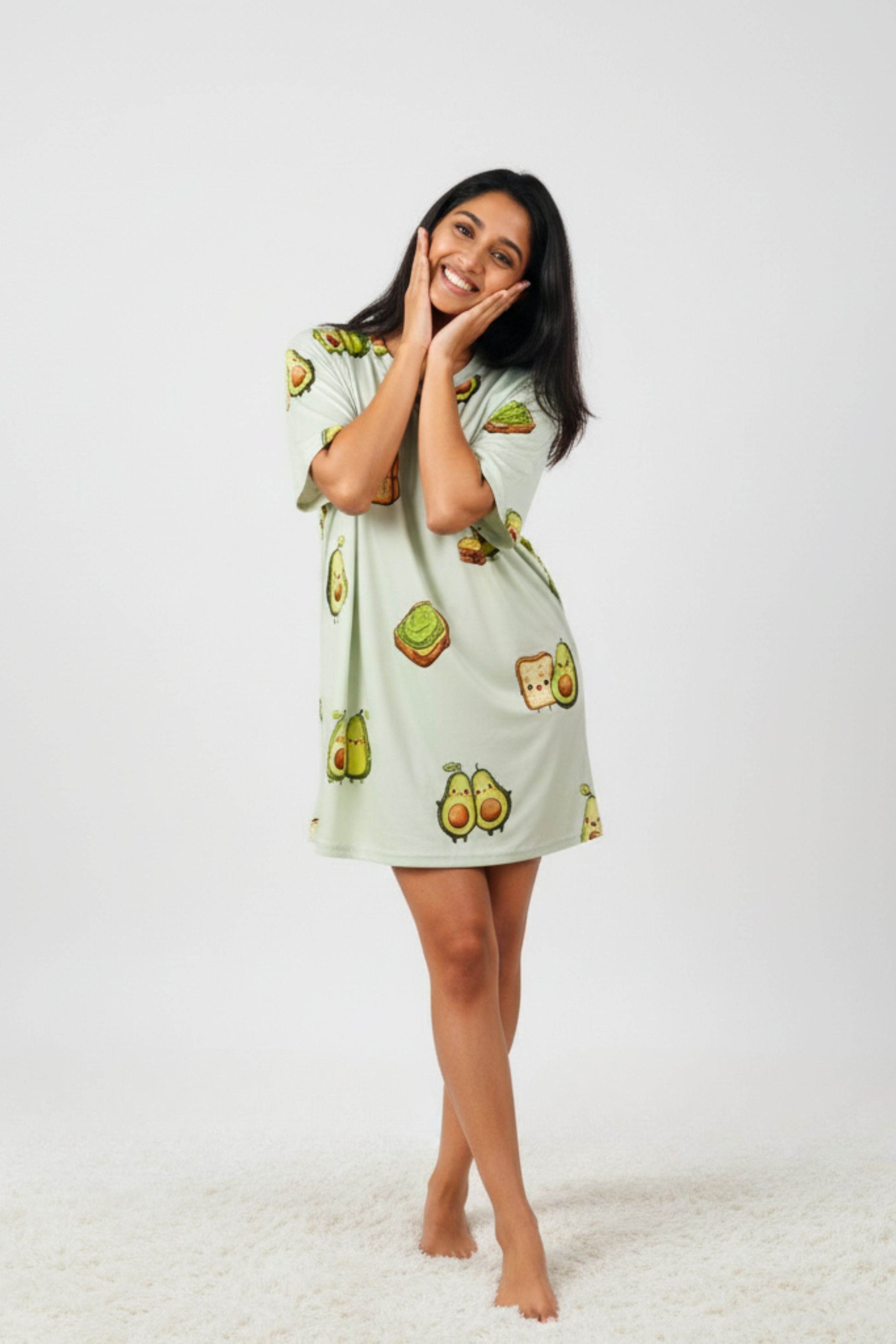 Avocado & Toast Sleep Tee - Petite - Mysleeptee