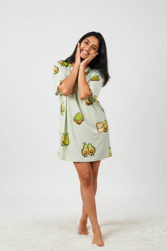 Avocado & Toast Sleep Tee - Petite - Mysleeptee