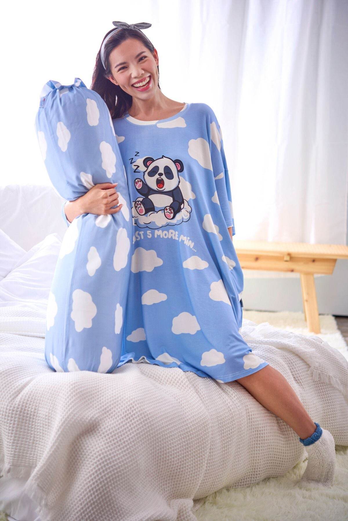 Panda Sleep Tee & Bolster Cover - Mysleeptee