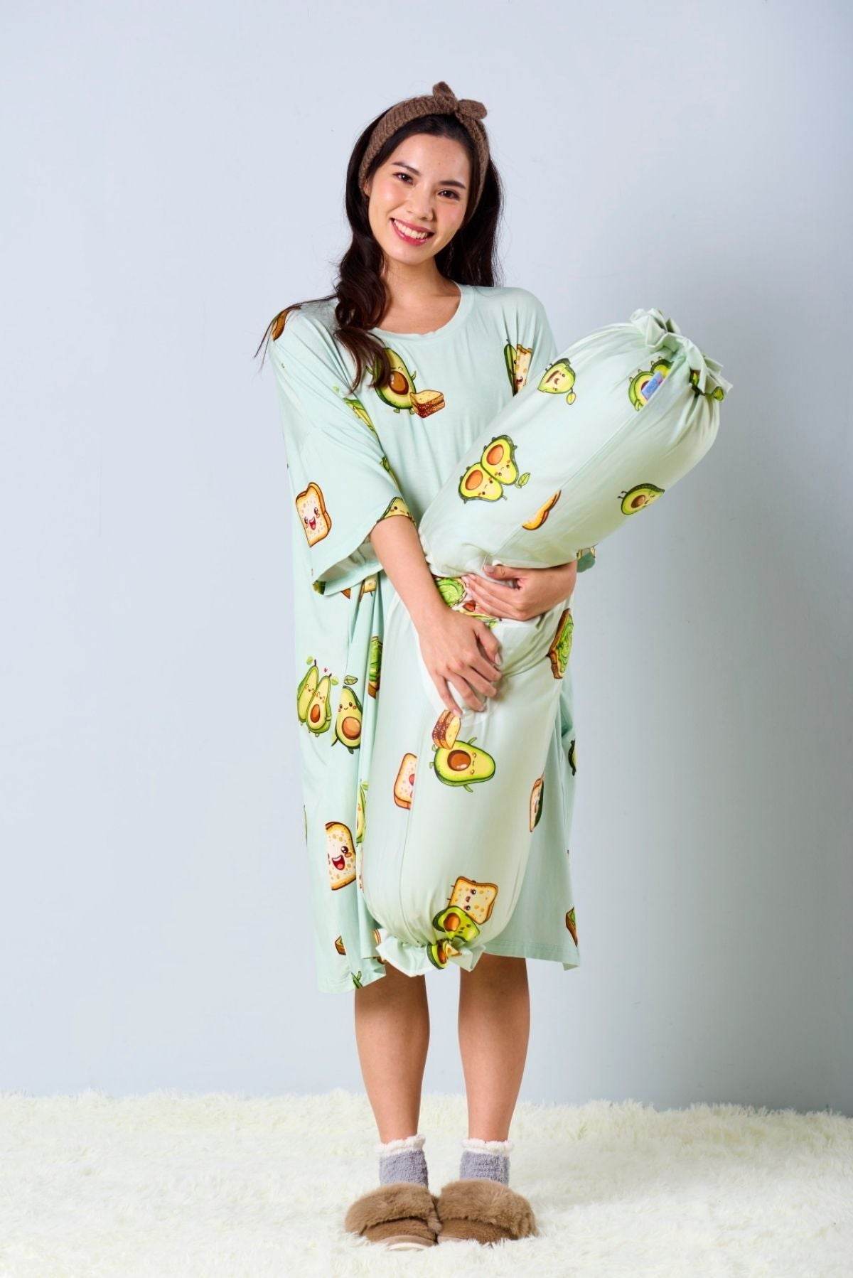 Avocado Sleep Tee & Bolster Cover - Mysleeptee